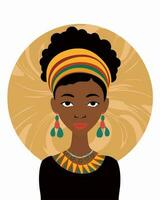 traditioneel Afrikaanse meisje vector