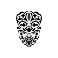 tribal masker. traditioneel totem symbool. polynesisch stijl. vector geïsoleerd Aan wit achtergrond.