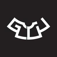g en w brief logos dat het formulier de silhouet van een t-shirt vector