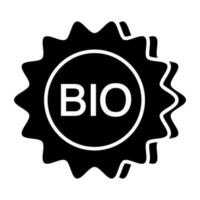 bewerkbare ontwerp icoon van bio teken vector