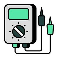 een creatief ontwerp icoon van voltmeter vector