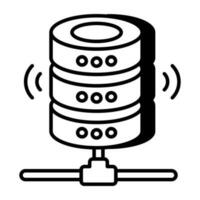 een icoon ontwerp van delen databank vector