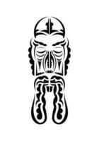 Maori stijl gezicht. tatoeëren patronen. geïsoleerd Aan wit achtergrond. vetcor. vector