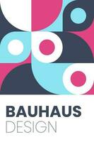 abstract bauhaus elementen vormen voor gebruik net zo banier Hoes of poster vector