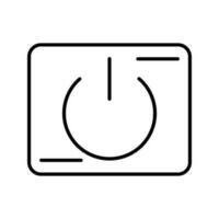 vectorpictogram aan / uit-knop vector