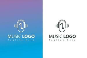 microfoon icoon muziek- en geluid bedrijf logo Sjablonen muziek- logo vector met modern stijl