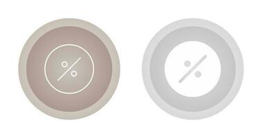 percentage symbool vector icoon