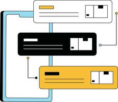 bestellen uitchecken illustratie vector