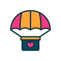 parachute icoon voor uw website, mobiel, presentatie, en logo ontwerp. vector