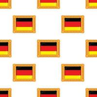 patroon koekje met vlag land Duitsland in smakelijk biscuit vector