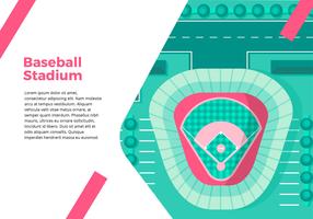 Honkbalstadion Bovenaanzicht Interface vector