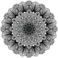 hand- getrokken tekening mandala. etnisch mandala met kleurrijk ornament. toegepast Thais kunst geïsoleerd. vector