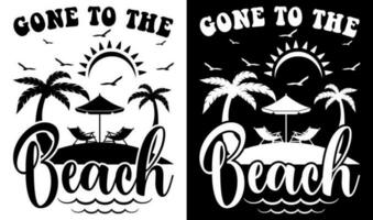 Op maat typografie vector afdrukbare zomer strand citaten ontwerp