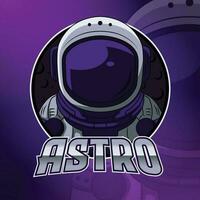 astro gaming mascotte logo ontwerp vector