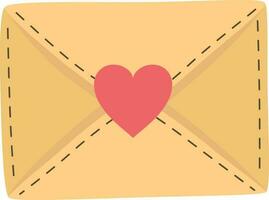 envelop hart illustratie vector