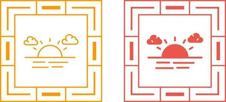 zonsondergang vector pictogram