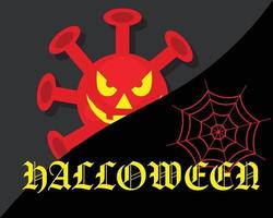 happy halloween begroeting achtergronden vector