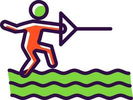 water ski vector icoon ontwerp