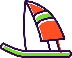 windsurfen vector icoon ontwerp