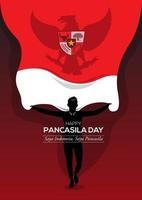 fijne pancasila-dag vector