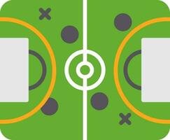 Amerikaans voetbal veld- vector icoon ontwerp
