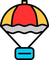 parachute vector icoon ontwerp