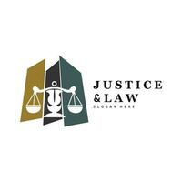 gerechtigheid logo, retro wijnoogst thema ontwerp, wet vector, wet stevig, balans illustratie symbool icoon vector