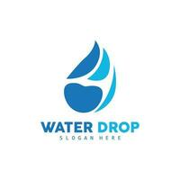 water laten vallen logo, gemakkelijk vector, elegant ontwerp, icoon symbool sjabloon vector