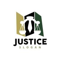 gerechtigheid logo, retro wijnoogst thema ontwerp, wet vector, wet stevig, balans illustratie symbool icoon vector