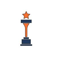 trofee icoon vector illustratie. trofee icoon vector eps