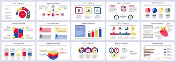 medische diensten infographics presentatie dia's sjabloon vector ontwerpsjabloon