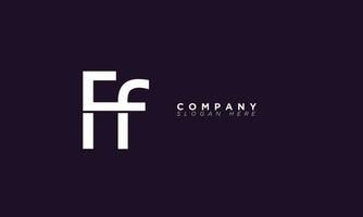 ff alfabet letters initialen monogram logo vector