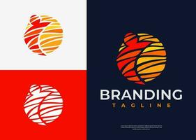 minimalistische menselijk zon logo ontwerp sjabloon. modern abstract mensen logo branding. vector