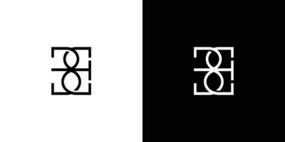 modern en uniek brief worden initialen logo ontwerp 2 vector