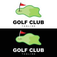 golf bal logo, vector stok golf. buitenshuis sport- spel, discipline ontwerp, icoon sjabloon