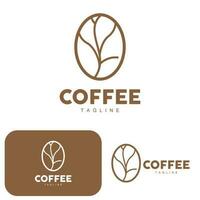 koffie logo, koffie boom ontwerp, cafe drinken vector, icoon merk illustratie symbool vector