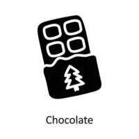 chocola vector solide icoon ontwerp illustratie. Kerstmis symbool Aan wit achtergrond eps 10 het dossier