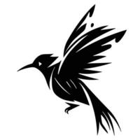 vliegende vogel silhouet vector