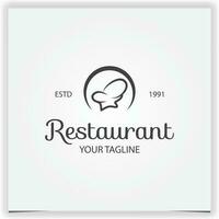 vector gezond restaurant logo ontwerp vector illustratie logo premie elegant sjabloon vector eps 10