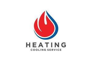 hvac logo ontwerp, verwarming ventilatie en lucht conditionering, hvac logo pak sjabloon. vector