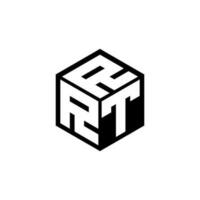 rtr brief logo ontwerp in illustratie. vector logo, schoonschrift ontwerpen voor logo, poster, uitnodiging, enz.