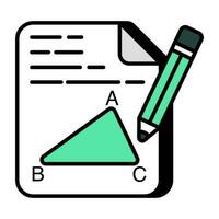 een pictogramontwerp van geometrie vector