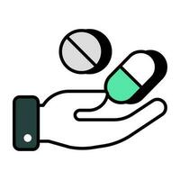 modern ontwerp icoon van pillen zorg vector