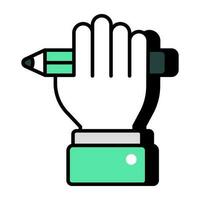 modern ontwerp icoon van schrijven macht vector