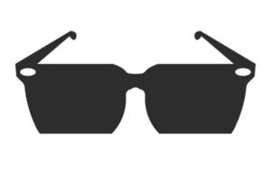 zonnebril zwart pictogram op witte background.vector illustratie vector