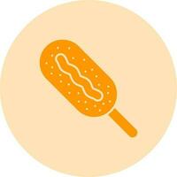 Corn dog vector icoon