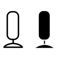 microfoon icoon vector. mic illustratie teken. karaoke symbool. vector