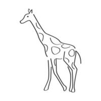 giraffe logo vector illustratie ontwerp