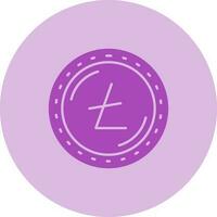 litecoin valuta vector icoon