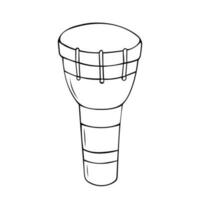 Darbuka percussie instrument van de midden- oosten- vector illustratie